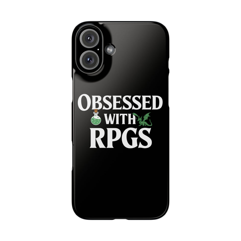 Premium Obsessed With RPGs iPhone Case | Role Playing Game Slim Phone Cases