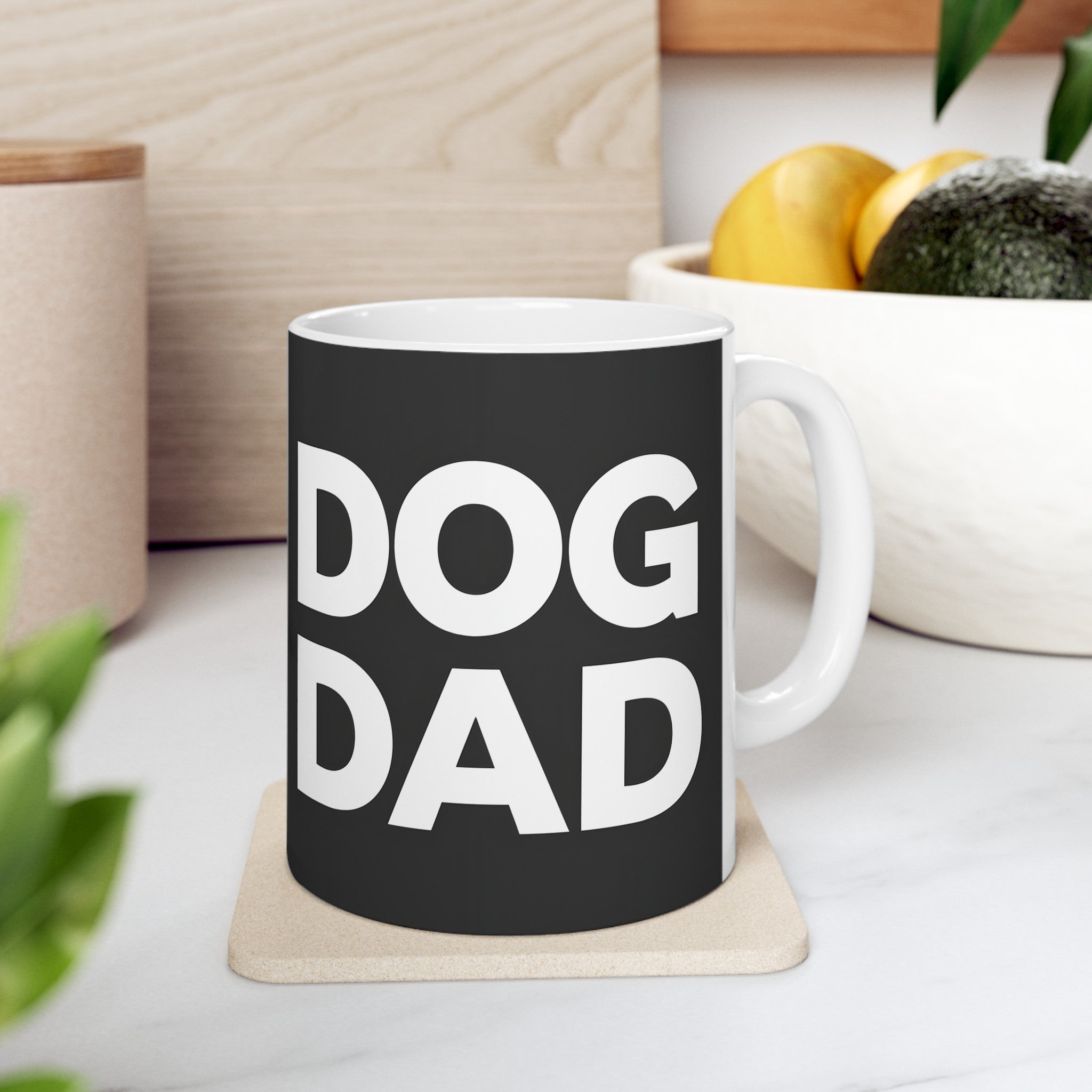 Dog Dad Mug Black | Dog Dad Gift | Dog Dad Coffee Mug | Dog Dad Presents Mug 11oz