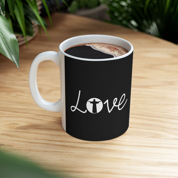 Love Jesus Faith Ceramic Mug | Love Faith In Jesus Gifts (11oz)