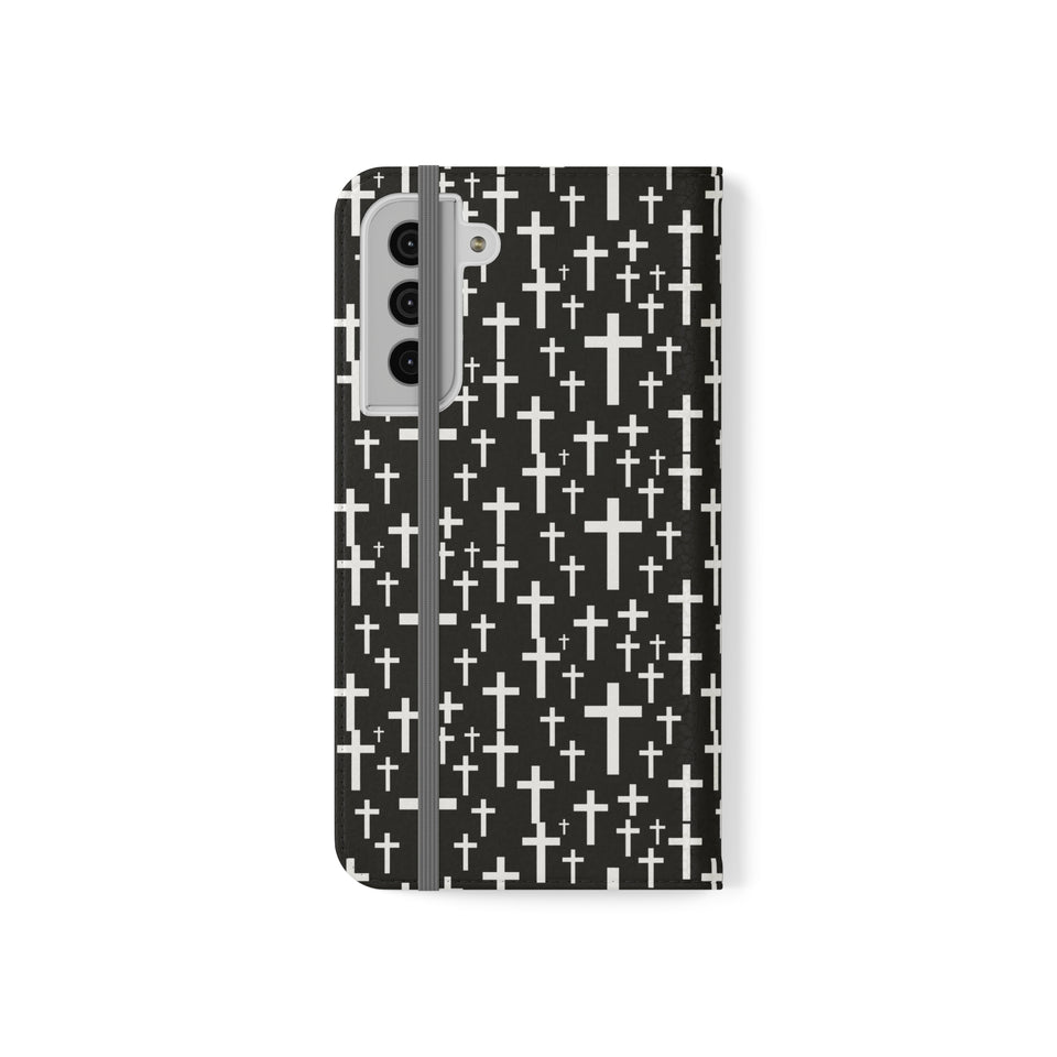 Faith Religion Jesus Cross Phone Case | Faith Religion Wallet Phone Case Gifts | IPhone & Samsung Galaxy Jesus Cross  Flip Cases