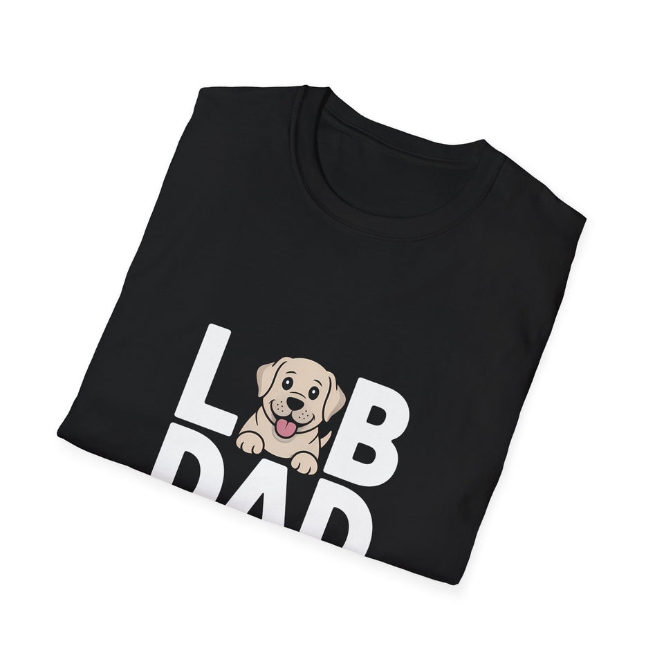 Labrador Dad T-Shirt - Unisex Softstyle Labrador Dog Dad Tee