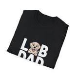 Labrador Dad T-Shirt - Unisex Softstyle Labrador Dog Dad Tee Labrador Dad T-Shirt - Unisex Softstyle Labrador Dog Dad Tee