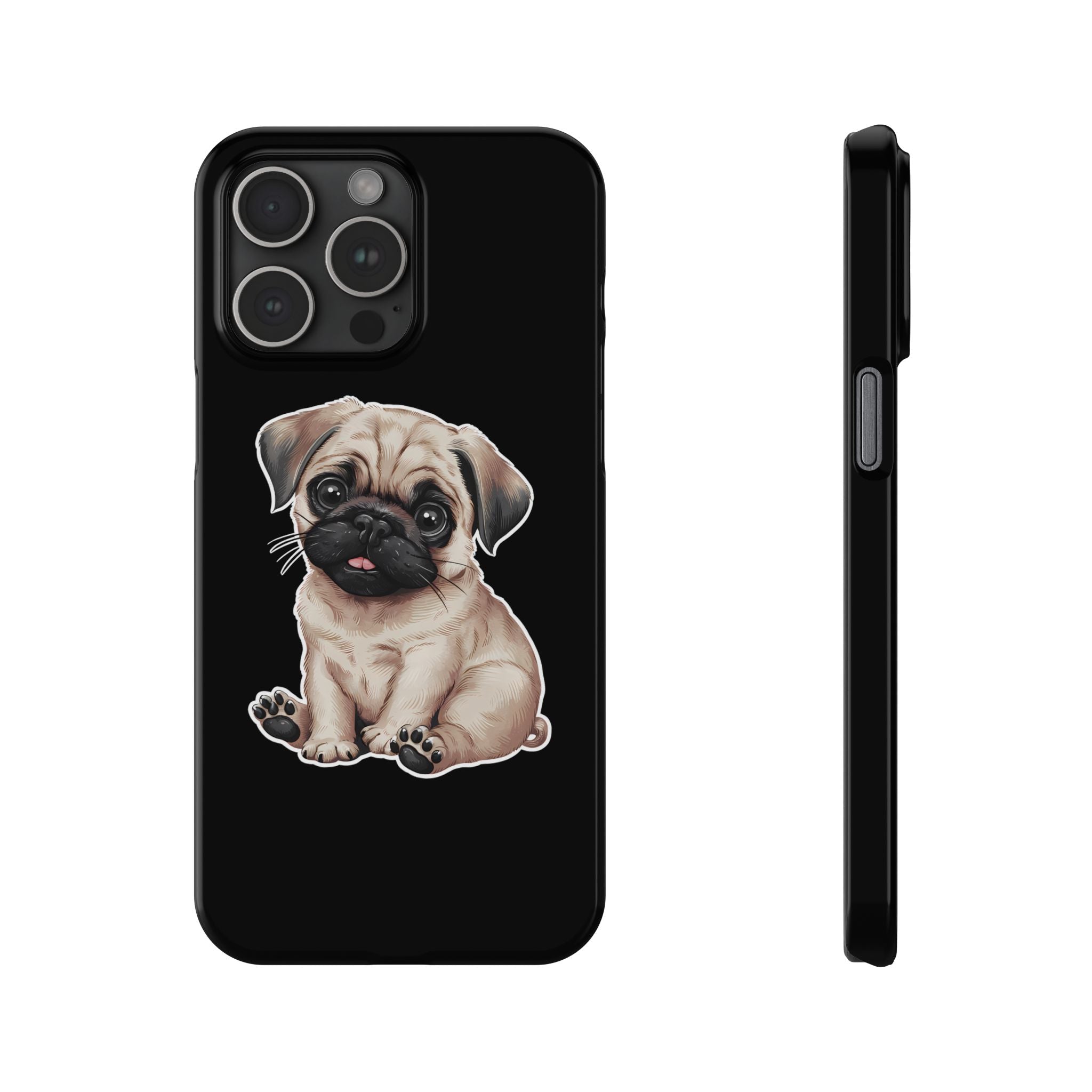 Premium Pug Puppy iPhone Case | Cute Pug Gifts Slim Phone Cases