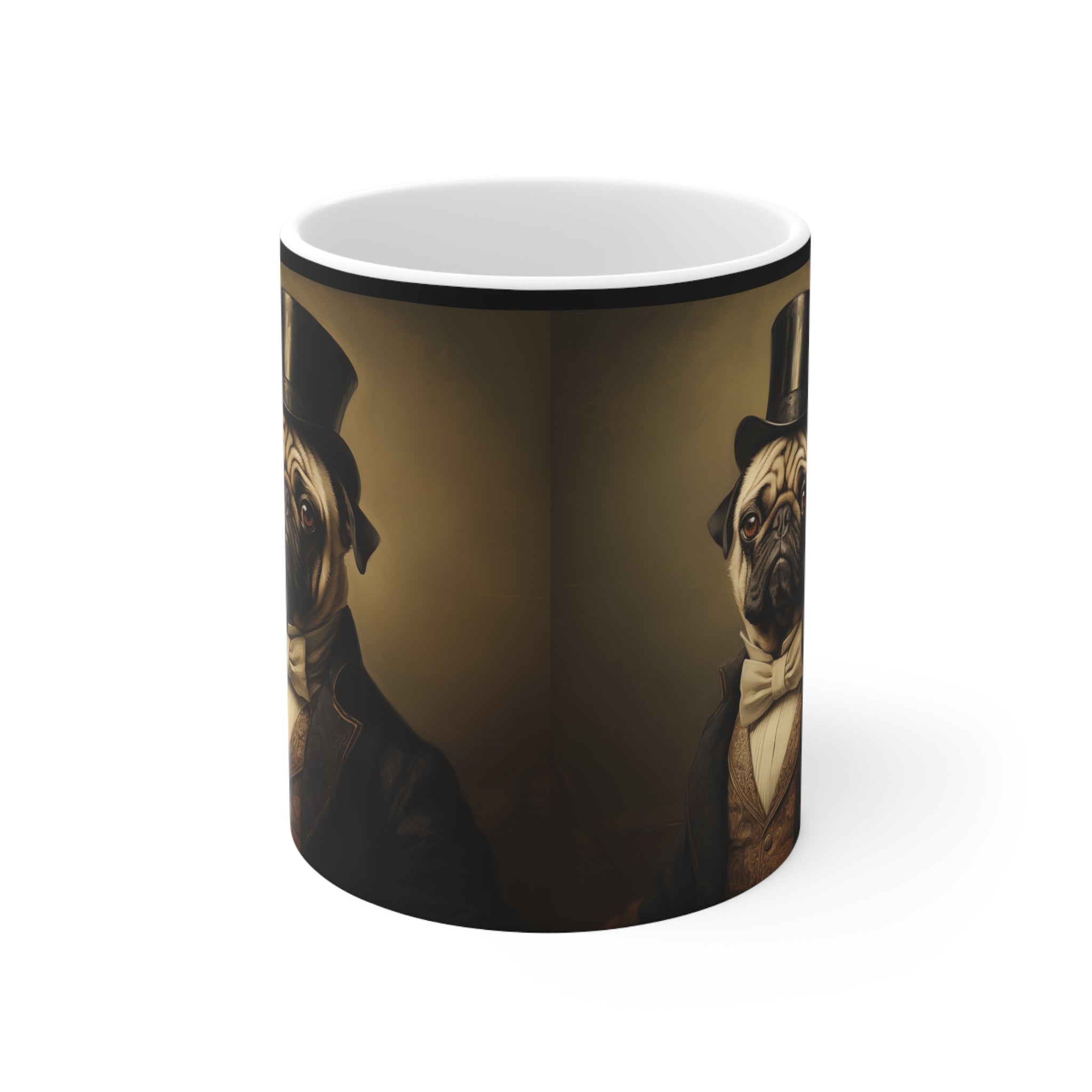 Pug Mug Classical Painting | Pug Coffee Mug | Pug Dog Gifts | Pug Presents | Pug Mug 11oz Secondary image