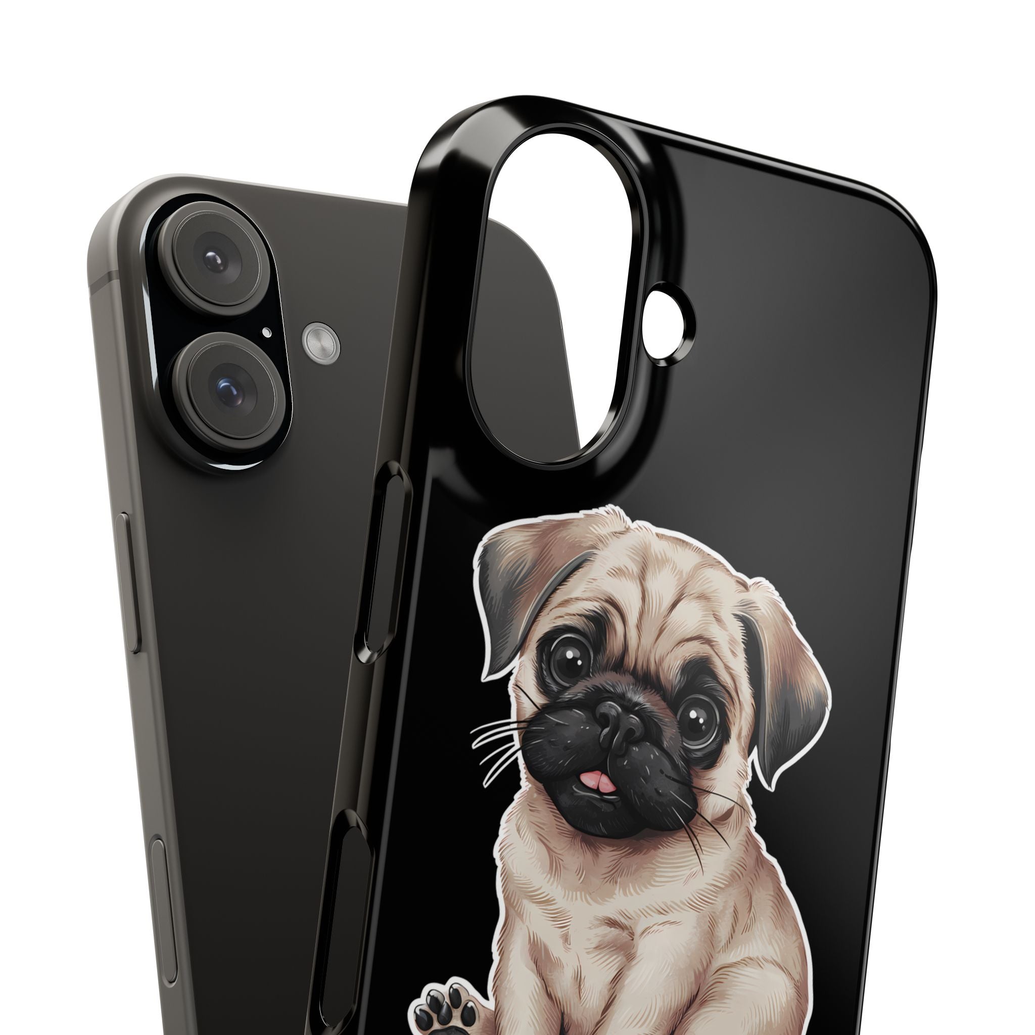 Premium Pug Puppy iPhone Case | Cute Pug Gifts Slim Phone Cases