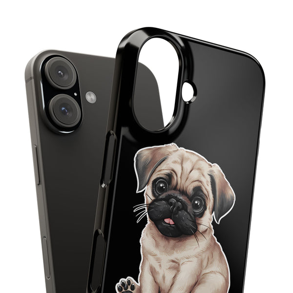 Premium Pug Puppy iPhone Case | Cute Pug Gifts Slim Phone Cases