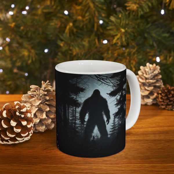 Bigfoot Mug | Bigfoot Gift | Sasquatch Abominable Snowman Ceramic Mug 11oz