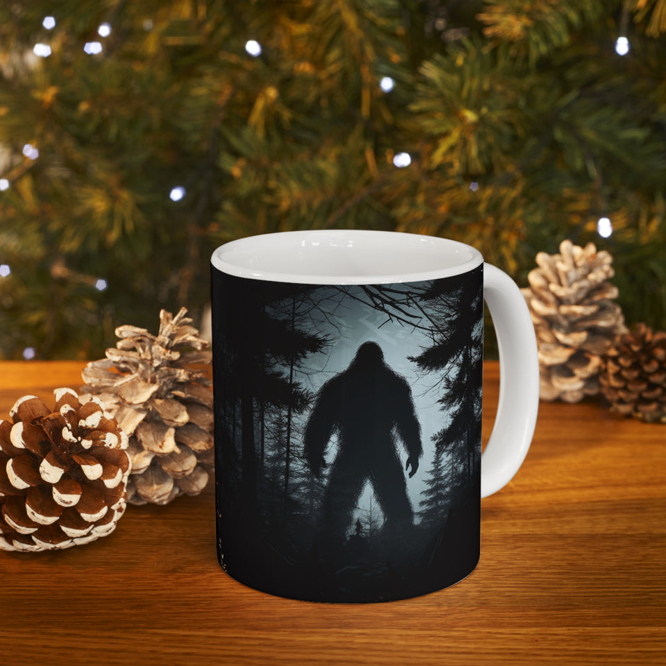 Bigfoot Mug | Bigfoot Gift | Sasquatch Abominable Snowman Ceramic Mug 11oz