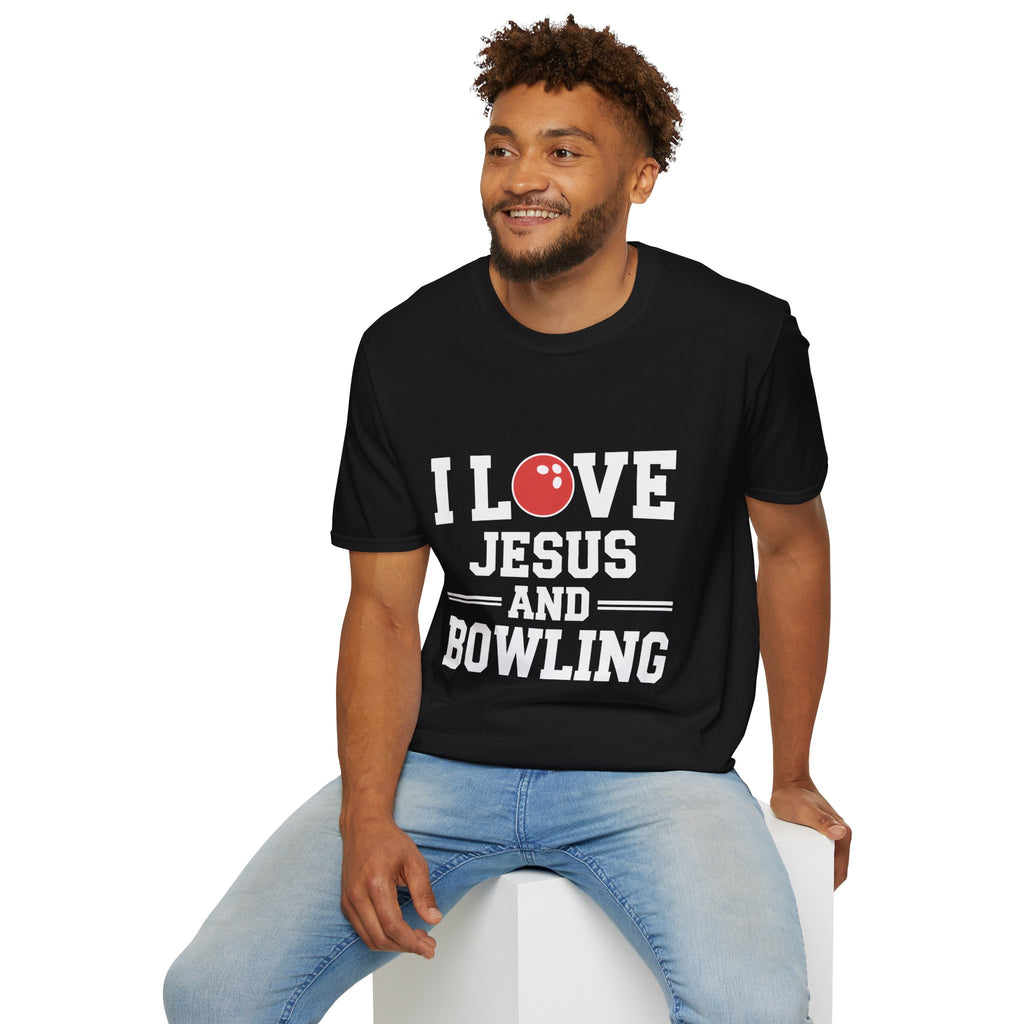 Jesus and Bowling T-Shirt | Christianity Faith In Jesus and Bowling T-Shirt