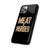Premium Vegan Meat Is Murder iPhone Case | Vegan Gifts Slim Phone Cases Premium Vegan Meat Is Murder iPhone Case | Vegan Gifts Slim Phone Cases