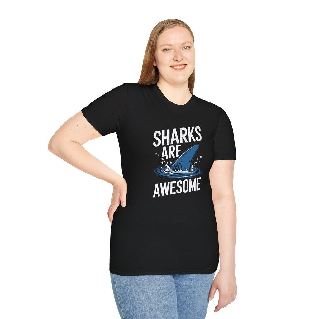 Shark Tee - Sharks Are Awesome Unisex T-Shirt