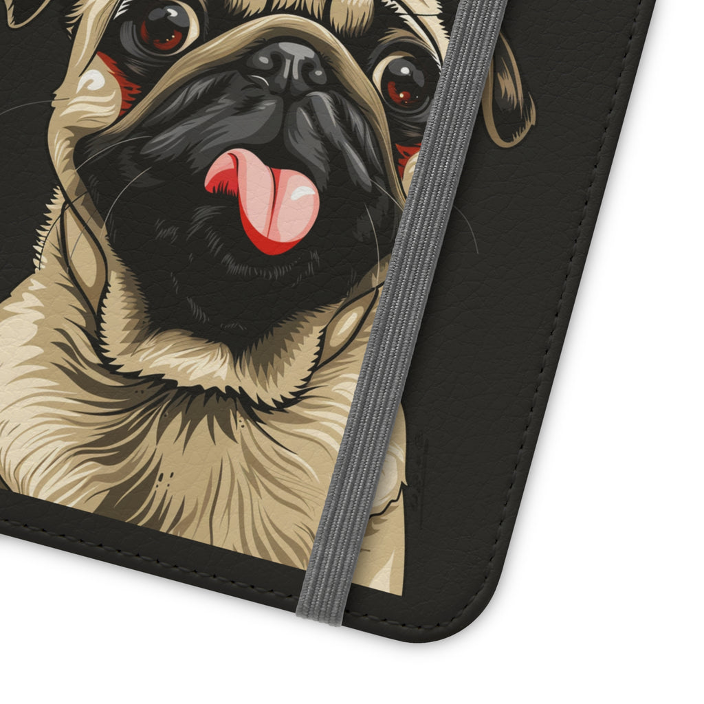 Pug Phone Case | I Love My Pug Wallet Phone Case | IPhone & Samsung Galaxy Pug Flip Cases