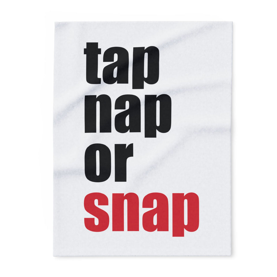 Brazilian Jiu Jitsu Blanket | Tap Nap Or Snap BJJ Repeat BJJ Arctic Fleece Blanket