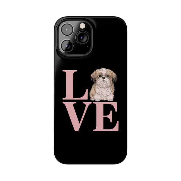 Premium Love Shih Tzu iPhone Case 2 | Cute Shih Tzu Slim Phone Cases