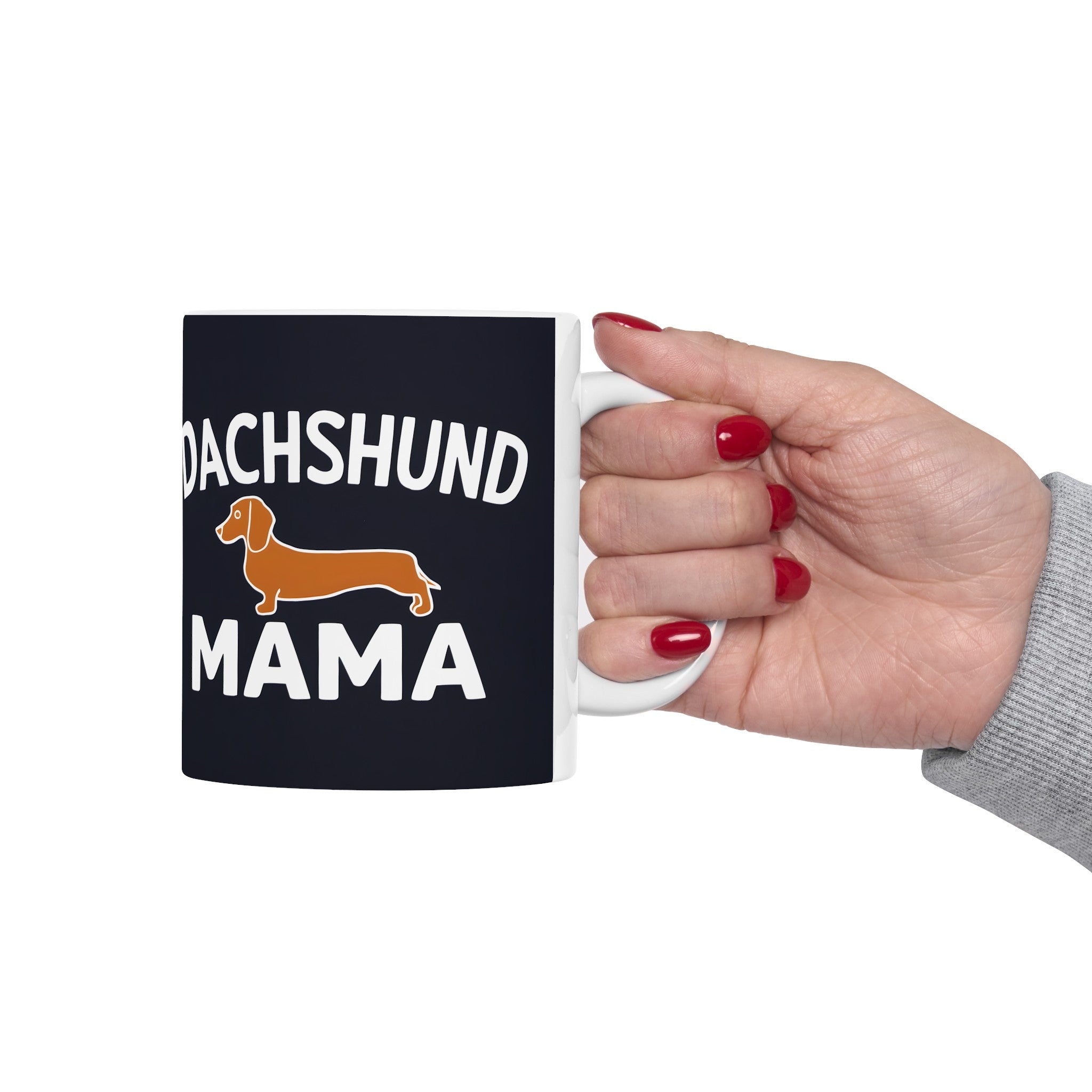 Dachshund Mama Mug 2 | Dachshund Gifts | Sausage Dog Dachshund Ceramic Mug 11oz