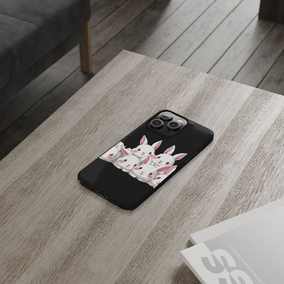 Premium Cute Rabbit iPhone Case | Rabbit Gifts Slim Phone Cases