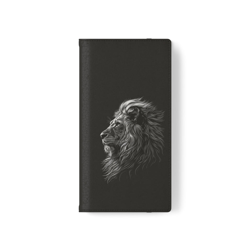 Lion Phone Case | Lion Wallet Phone Case Gifts | IPhone & Samsung Galaxy Lion Flip Cases
