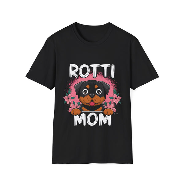 Rottie Mom Rottweiler Dog Mama Mom Unisex T-Shirt