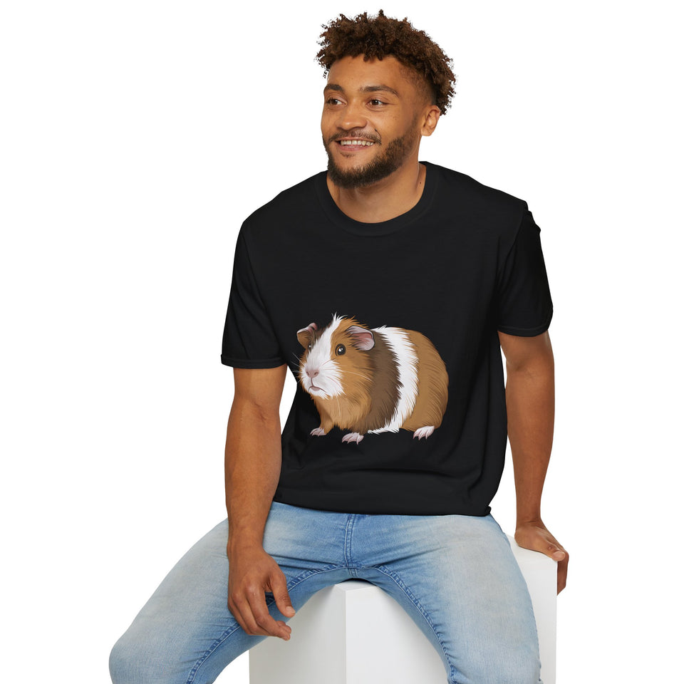 Guinea Pig T-Shirt 2 - Cute Guinea Pig Unisex Softstyle Tee