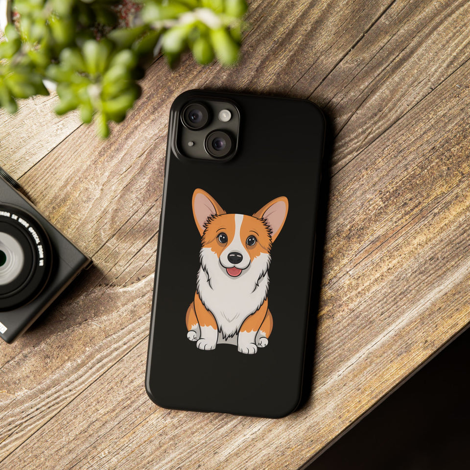 Cute Corgi Slim iPhone Case | Corgi Gift iPhone Case