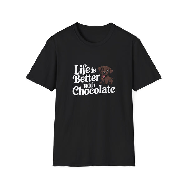 Life Is Better With Chocolate Labrador T-Shirt