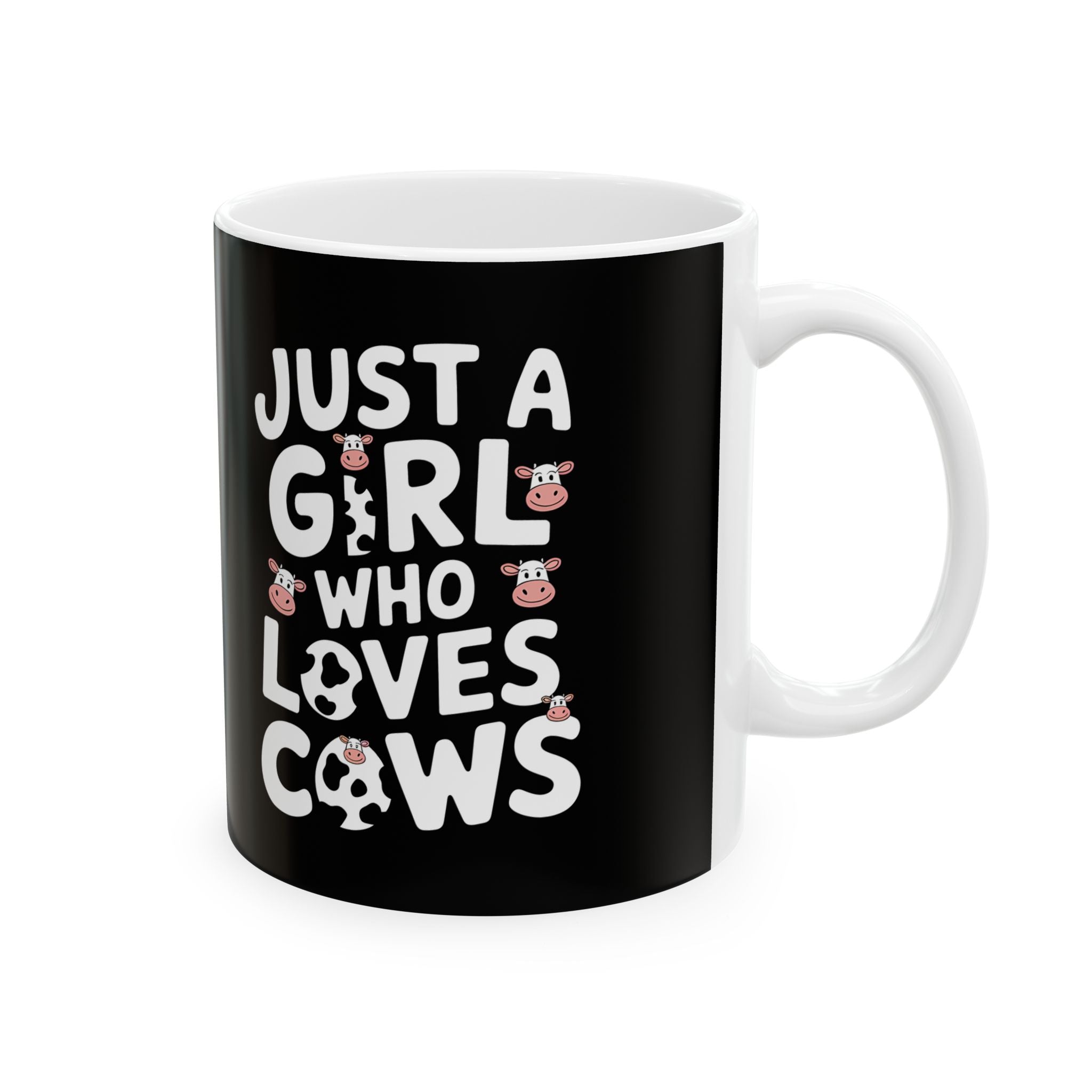 Just A Girl Who Loves Cows Mug | Cute Cow Gifts | Cow Coffee Mug 11oz Main image