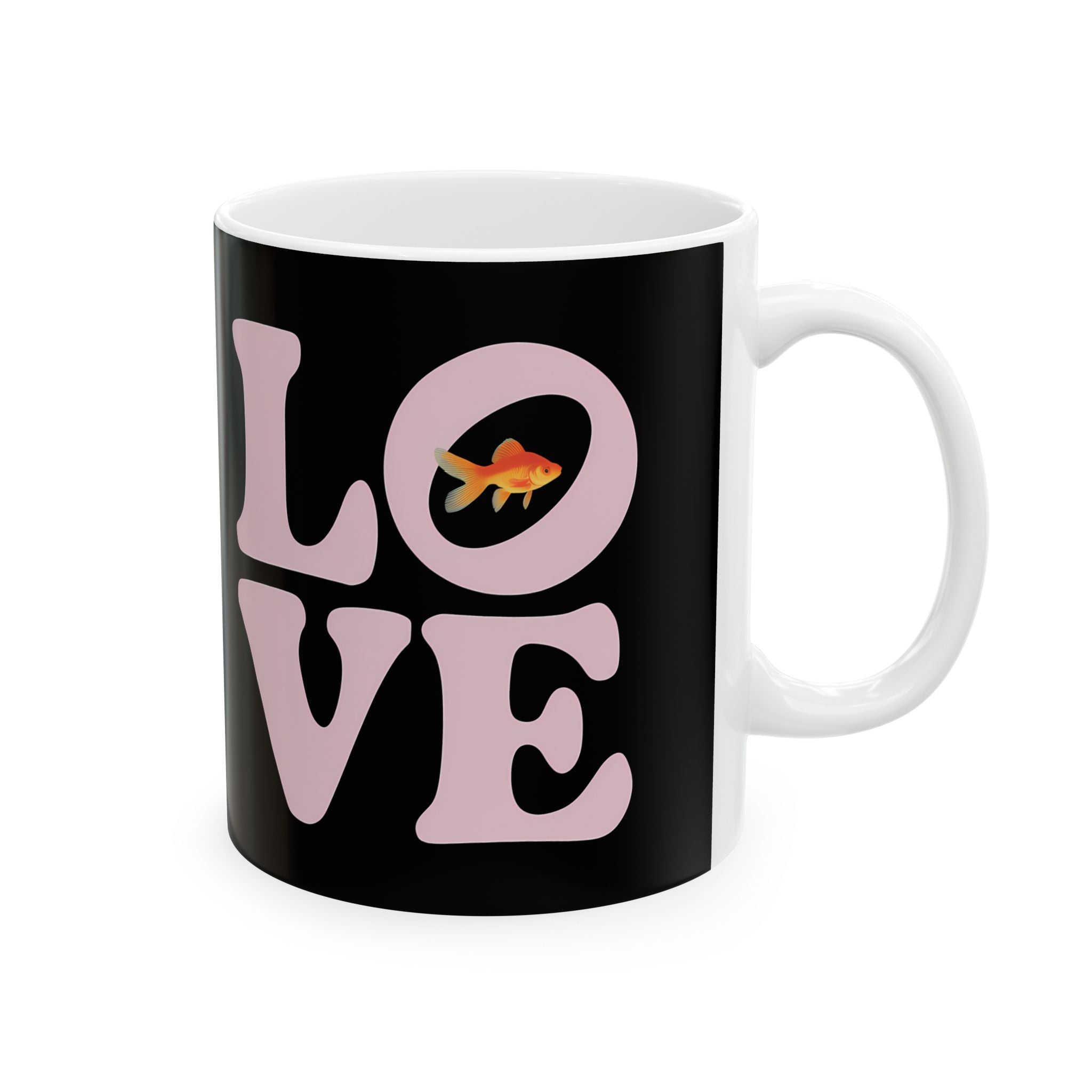 Sweet Love Goldfish Mug | Goldfish Coffee Mug | Cute Goldfish Coffee Mug 11oz
