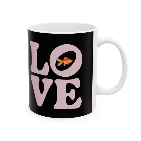 Sweet Love Goldfish Mug | Goldfish Coffee Mug | Cute Goldfish Coffee Mug 11oz