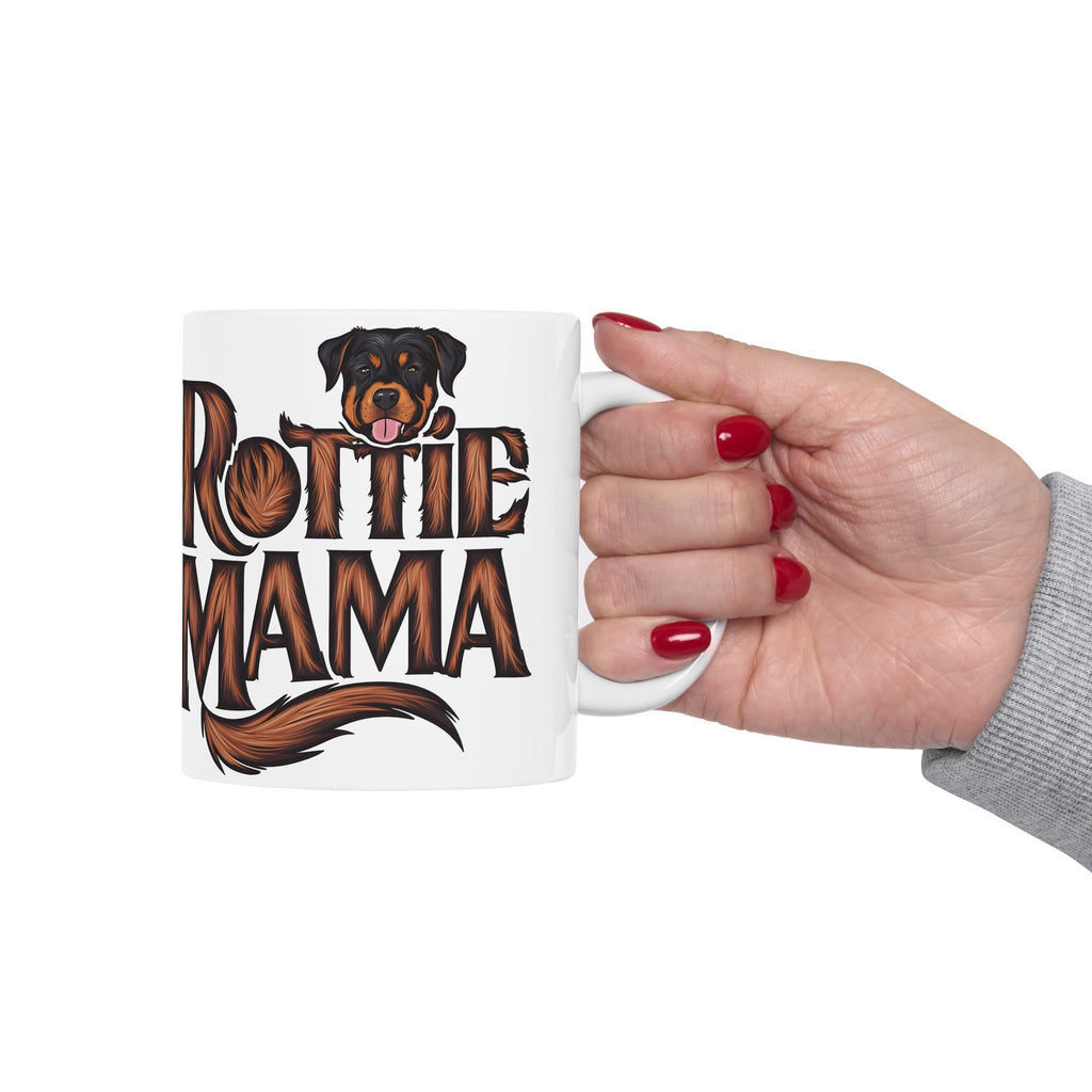 Rottie Mama Rottweiler Mug 2 | Rottweiler Gifts | Gifts For Rottweiler Ceramic Mug 11oz
