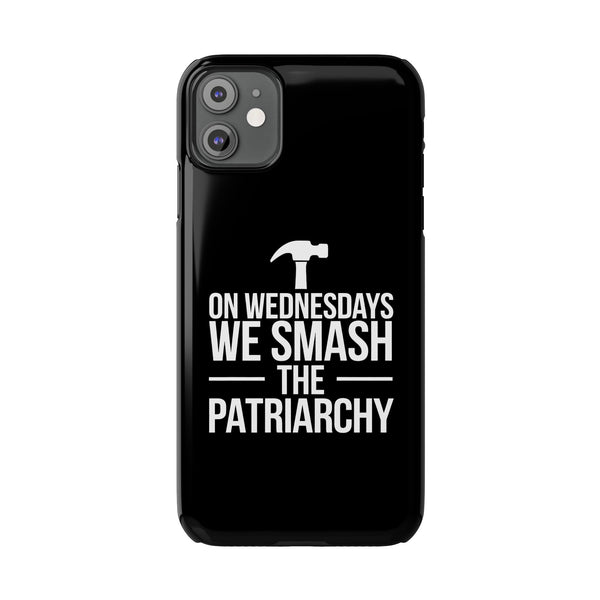 Premium On Wednesdays We Smash The Patriarchy iPhone Case | Feminist Gifts Slim Phone Cases