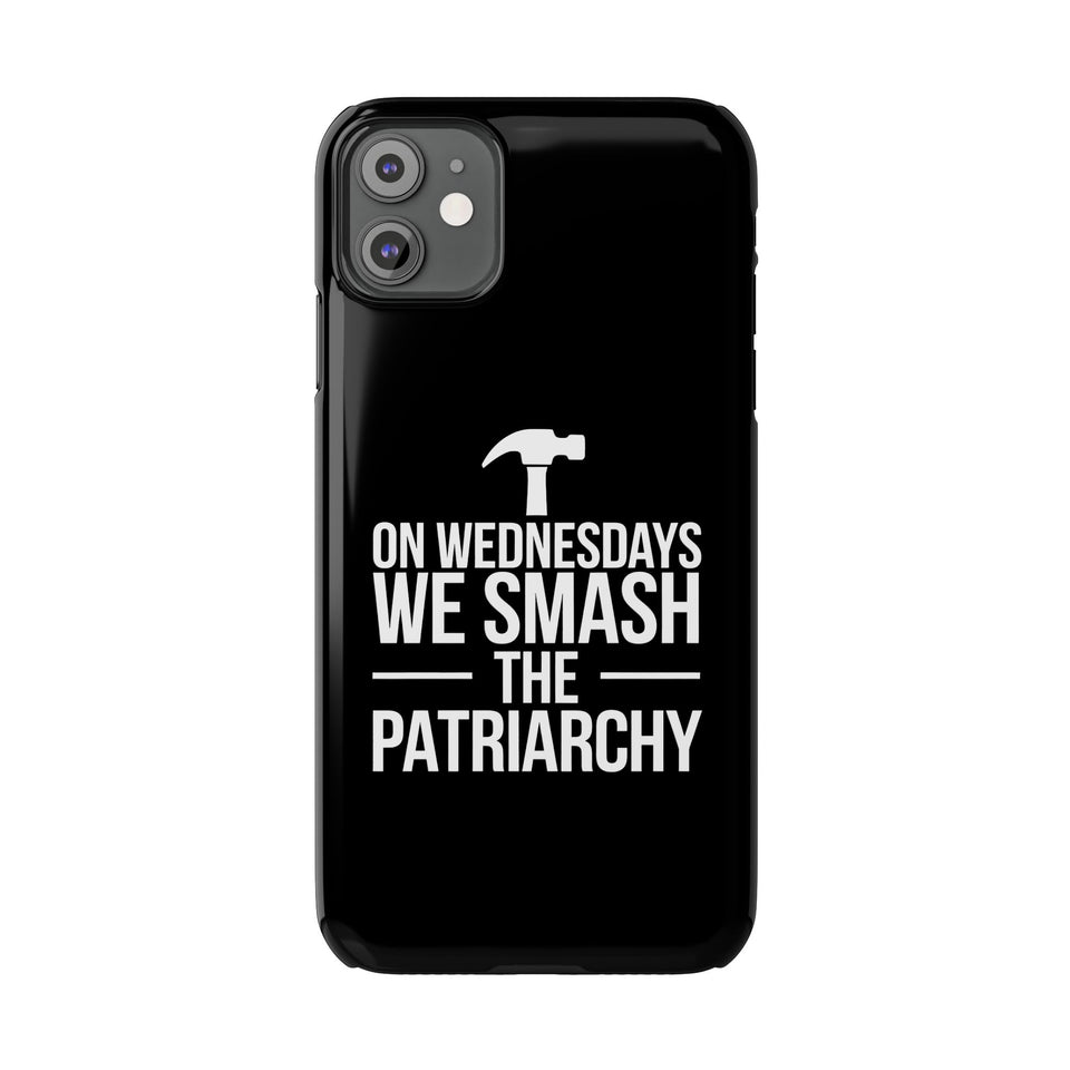 Premium On Wednesdays We Smash The Patriarchy iPhone Case | Feminist Gifts Slim Phone Cases