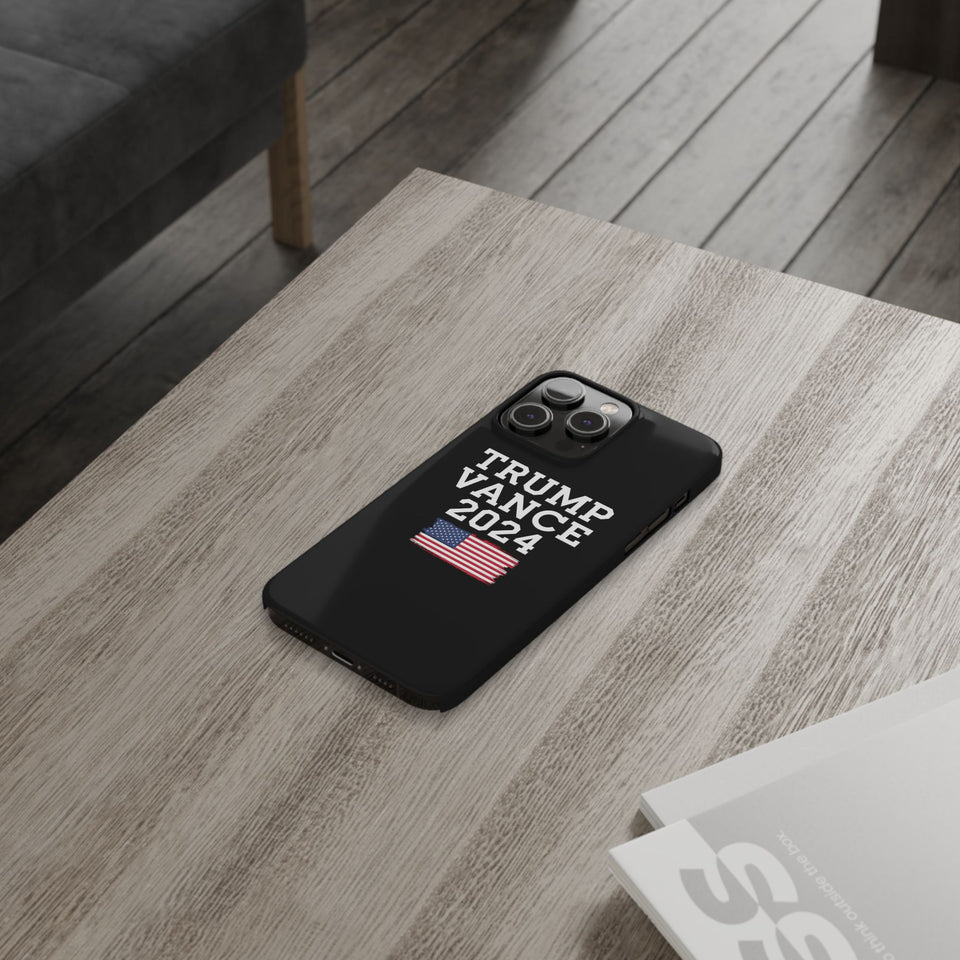 Premium Trump Vance 2024 iPhone Case | Donald Trump Gifts Slim Phone Cases