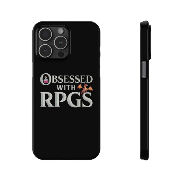 Premium Obsessed With RPGs iPhone Case | Fantasy Role Playing Game Slim Phone Cases