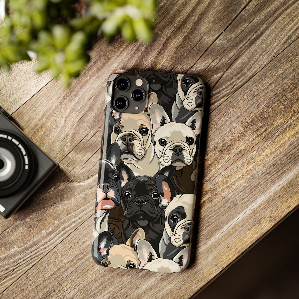 Premium French Bulldogs iPhone Case | Cute Frenchie Gifts Slim Phone Cases