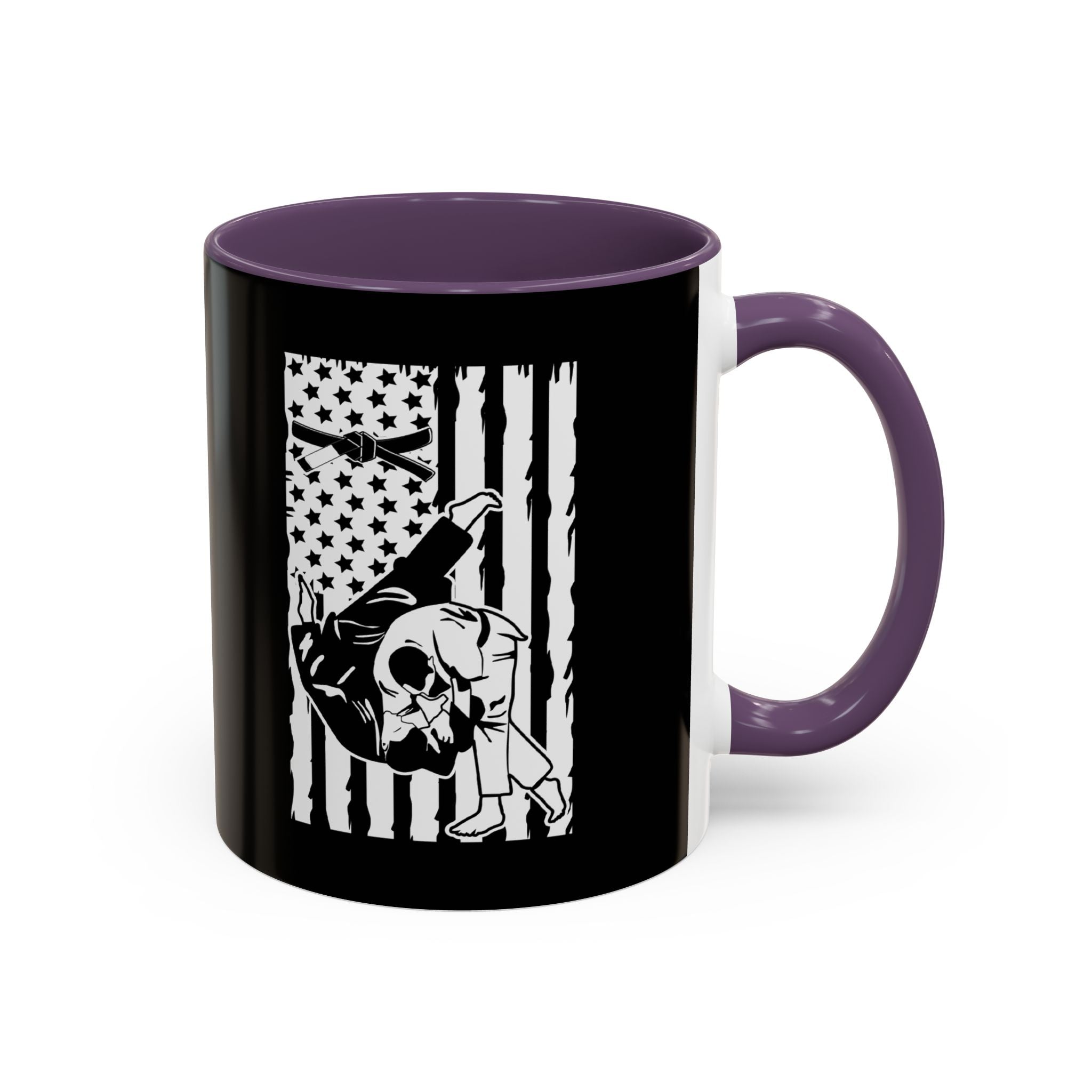 Brazilian Jiu Jitsu Flag Throw | BJJ Accent Coffee Mug