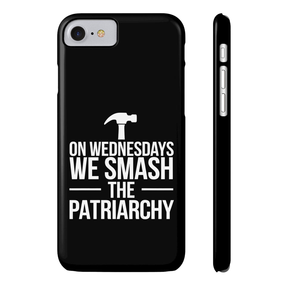 Premium On Wednesdays We Smash The Patriarchy iPhone Case | Feminist Gifts Slim Phone Cases
