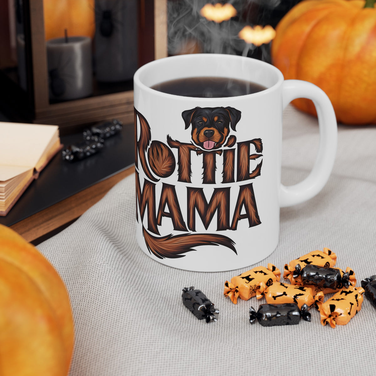 Rottie Mama Rottweiler Mug 2 | Rottweiler Gifts | Gifts For Rottweiler Ceramic Mug 11oz