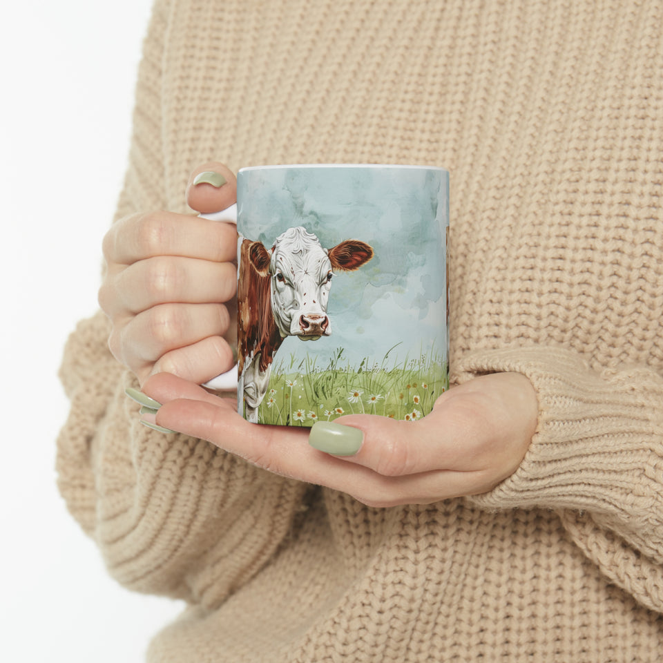 Cow Mug | Coffee Cow Mug | Cow Print Mug | Cow Presents | Highland Cow Mug 11oz