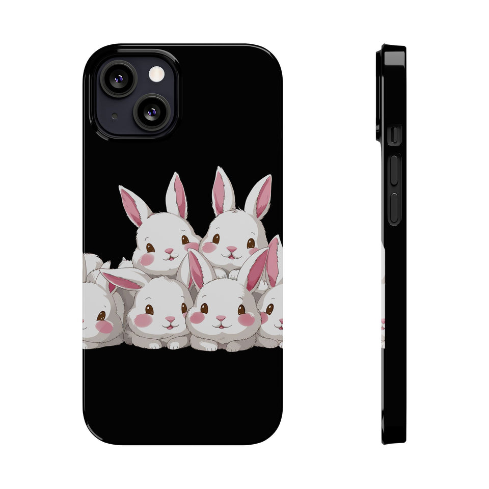 Premium Cute Rabbit iPhone Case | Rabbit Gifts Slim Phone Cases