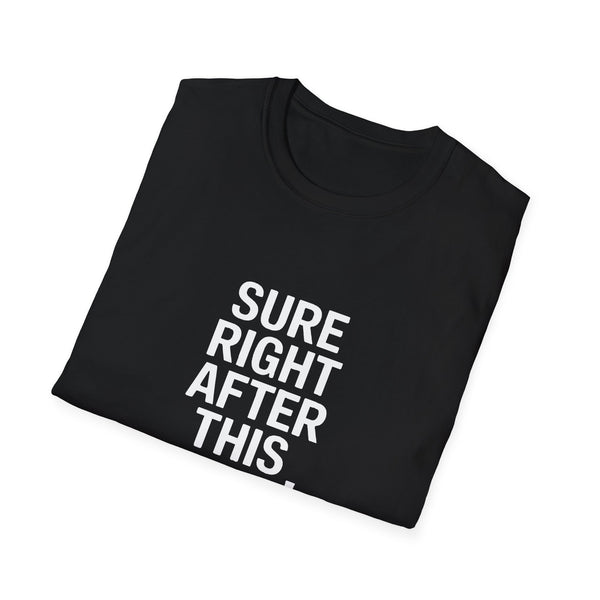 Sure Right After This Raid T-Shirt — Funny RPG/MMORPG Gamer Tee