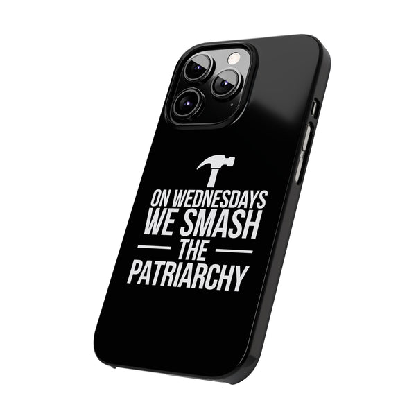 Premium On Wednesdays We Smash The Patriarchy iPhone Case | Feminist Gifts Slim Phone Cases