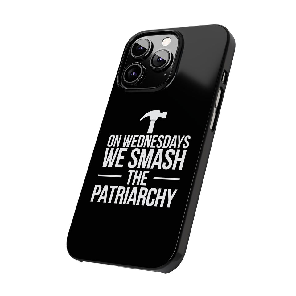 Premium On Wednesdays We Smash The Patriarchy iPhone Case | Feminist Gifts Slim Phone Cases