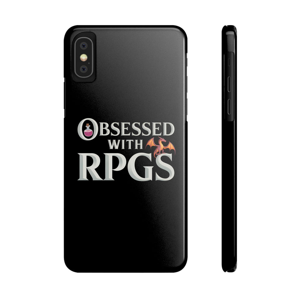 Premium Obsessed With RPGs iPhone Case | Fantasy Role Playing Game Slim Phone Cases
