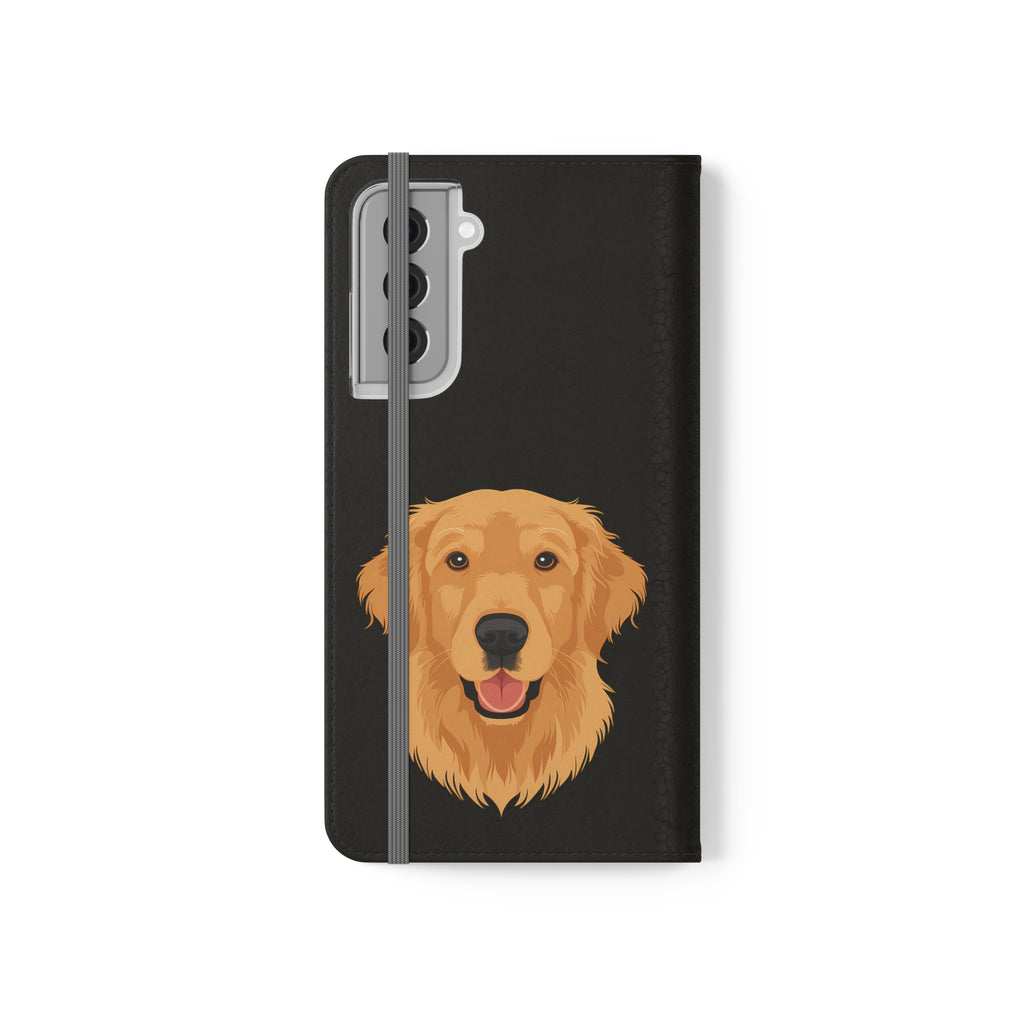 Golden Retriever iPhone & Samsung Galaxy Wallet Phone Case | Golden Retriever Flip Case