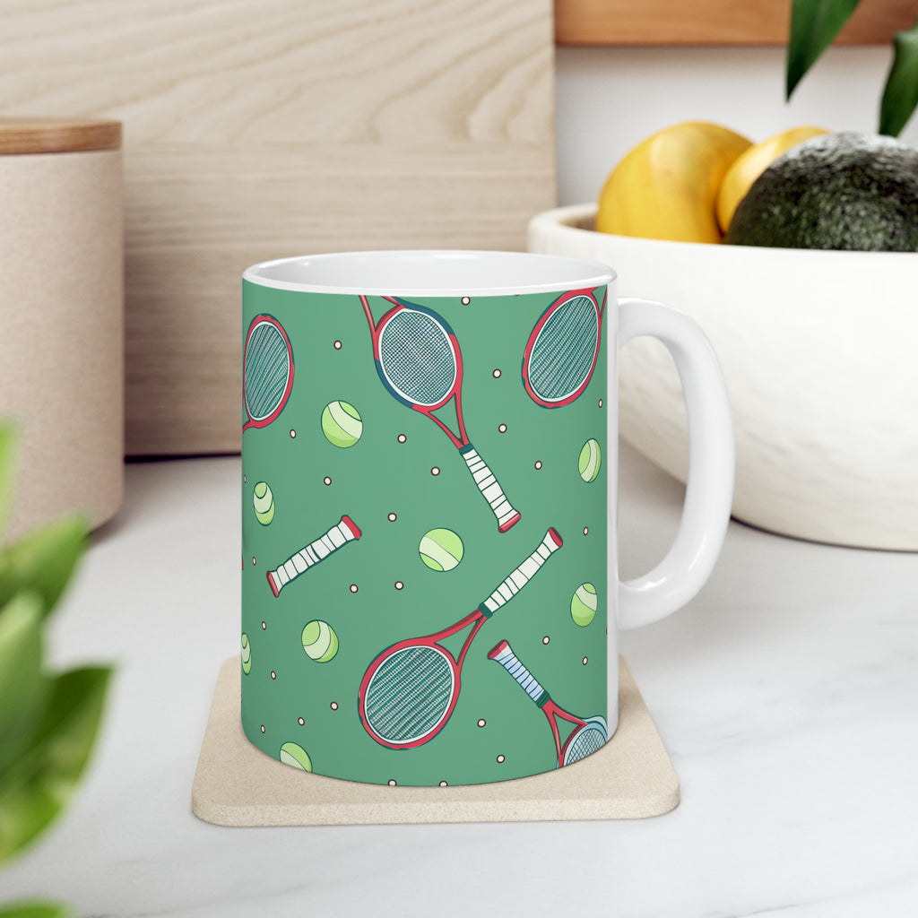 tennis gift, tennis gift ideas, tennis player gift, tennis coffee mug