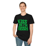 Kiss Me I'm Irish Ireland Graphic T-Shirt — St. Patrick's Day Irish Pride Tee Kiss Me I'm Irish Ireland Graphic T-Shirt — St. Patrick's Day Irish Pride Tee