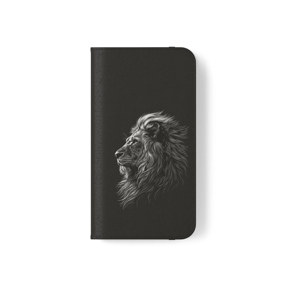 Lion Phone Case | Lion Wallet Phone Case Gifts | IPhone & Samsung Galaxy Lion Flip Cases