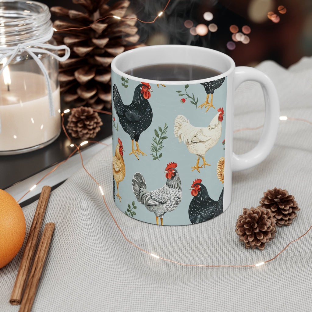 chicken gift, chicken mug, gifts for chicken lovers, gifts for chicken owners, chicken themed gifts, chicken gifts for her, chicken coffee mug, chicken gifts for chicken lovers, chicken presents, 