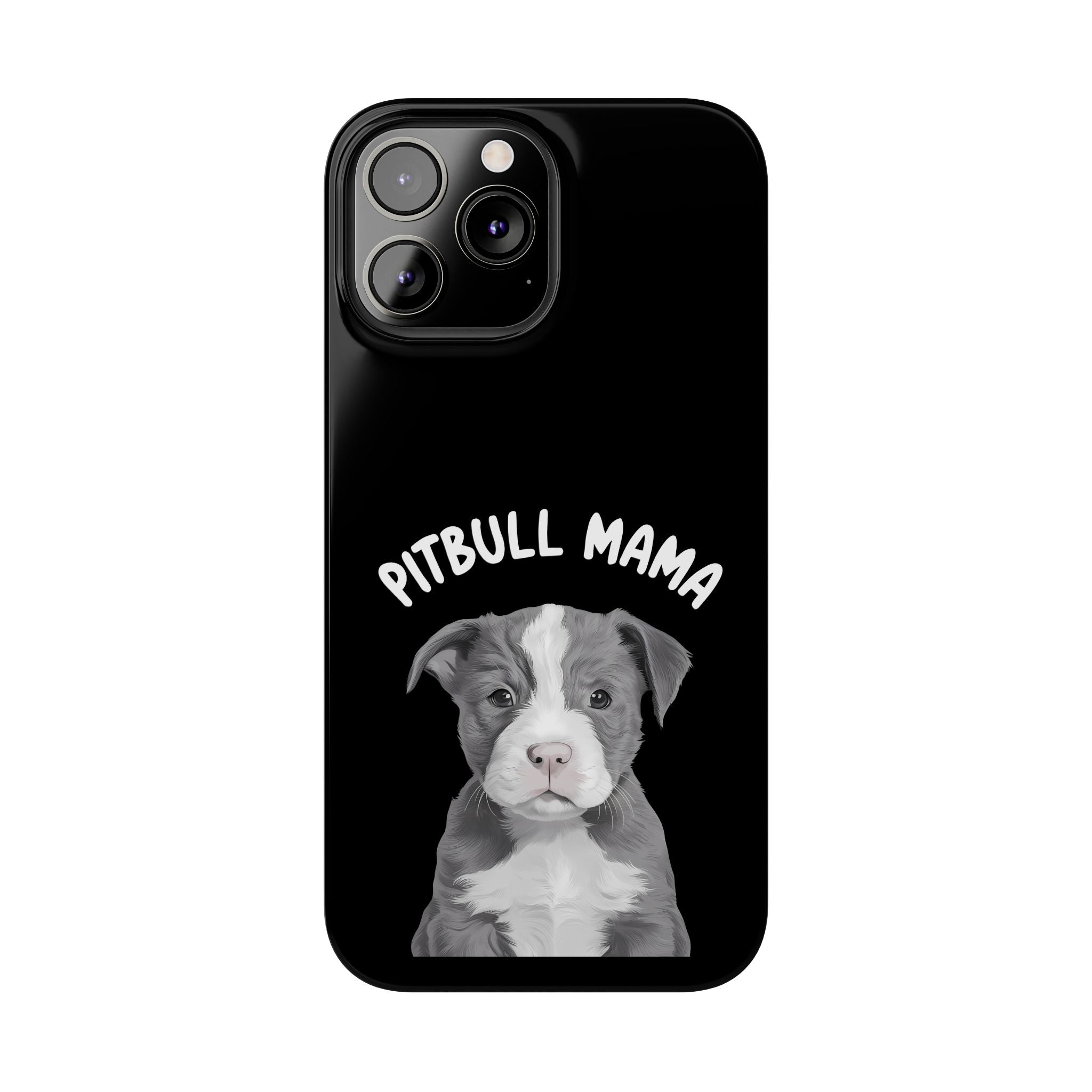 Premium Pitbull Mama iPhone Case | Pitbull Gifts Slim Phone Cases