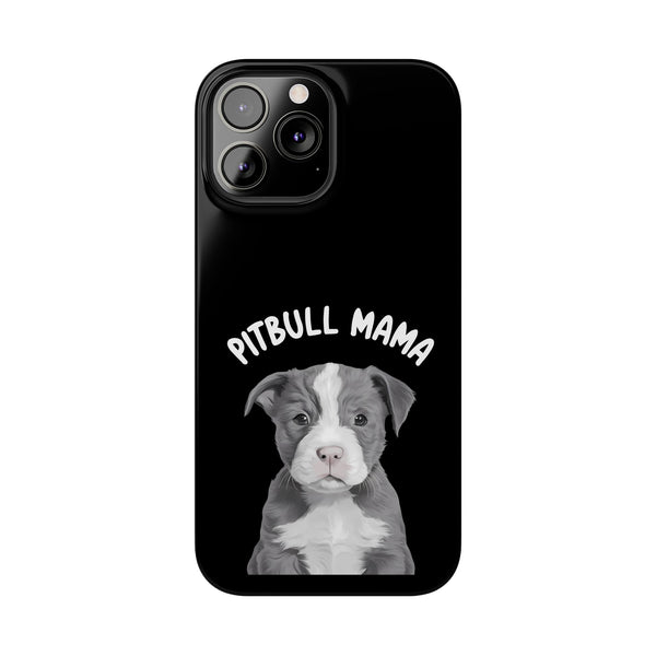 Premium Pitbull Mama iPhone Case | Pitbull Gifts Slim Phone Cases